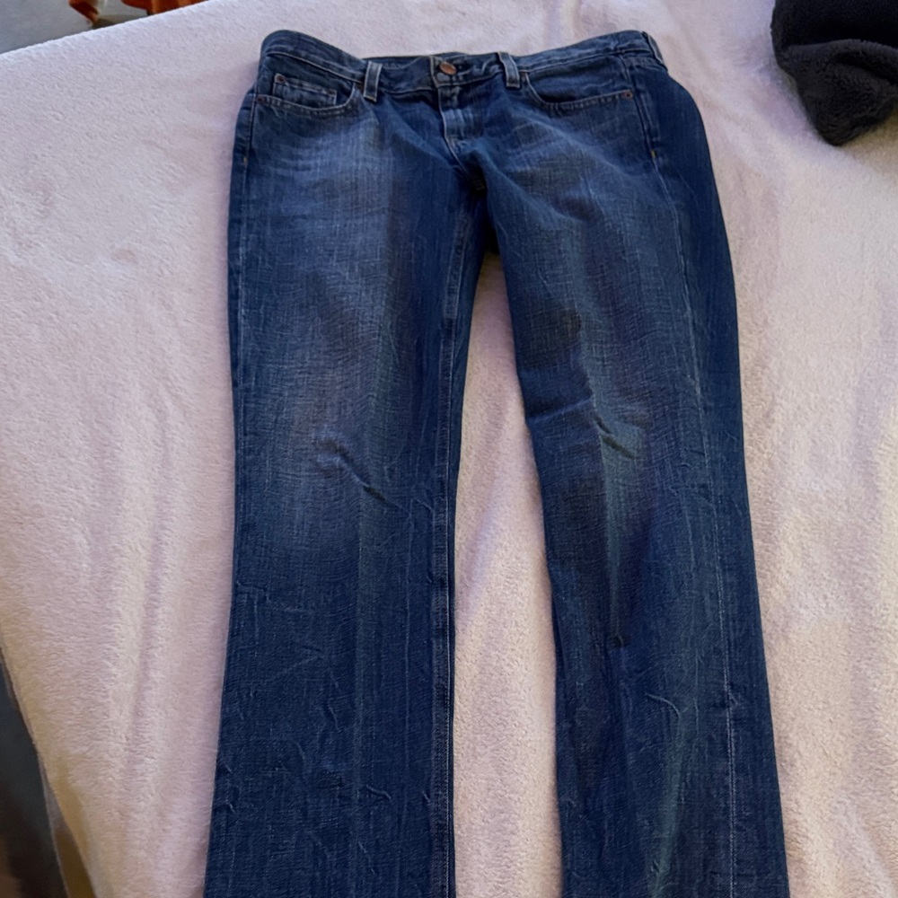 Vintage America Dark Blue Men's Straight Leg Jeans